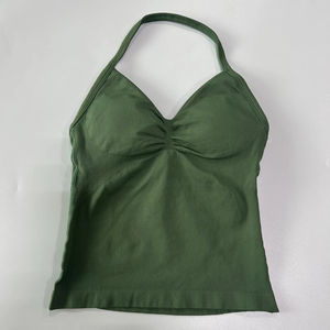 Débardeur sans manches de haute qualité pour homme 2026 avec soutien-gorge intégré, débardeur dos nu extensible pour femme, vêtements de sport décontractés BY BS - Product Image 4