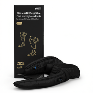 Bottes de massage chauffantes sans fil et rechargeables pour les pieds et les jambes des athlètes - 5 chambres, certifiées CE - Product Image 2