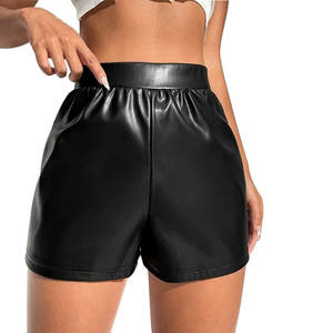 Novedad: Pantalones Cortos de Cuero para Mujer, Transpirables, para Invierno, de Spandex/Poliéster, Corte Regular, Alta Impermeabilidad, Ecológicos, Estilo Urbano - Product Image 1