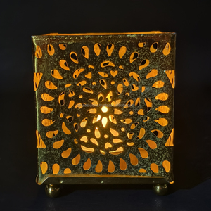 New Arrival Classic <b>Gold</b> Votive Candle Holder Tabletop Decoration Metal <b>Lantern</b> for Christmas Home Festive Ramadan Decoration - Product Image 1