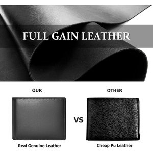 Men's Genuine <b>Leather</b> Bifold <b>Wallet</b> Slim Fold Design Multi Card Holder Daily Use Vintage Handmade <b>Small</b> Size Short Length - Product Image 5