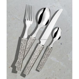 Ensemble de couverts en acier inoxydable de style vintage 2 cuillères 1 couteau 1 fourchette couverts écologiques pour le dîner à bas prix - Product Image 6