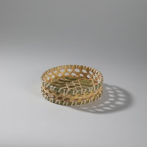 Cesta de bambú de Vietnam, Mini cesta de almacenamiento de alimentos tejida a mano, producto artesanal, organizador artesanal para Decoración de cocina - Product Image 2