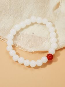 Colorful Handmade Eco-Friendly Resin Beads Feng Shui <b>Bracelet</b> <b>Stretch</b> Fashion Jewelry for Women Casual Party Wear - Product Image 1