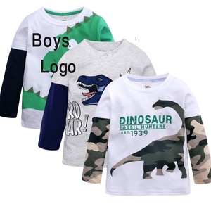 Camiseta de algodón sólido 100% de alta calidad para niños, manga larga, estilo informal, fabricado en Bangladesh, de punto comprimido - Product Image 1