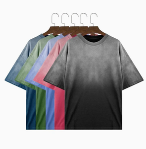 Servicio OEM: Camiseta con lavado ácido para hombre, estilo oversize, streetwear, vintage, diseño personalizado, ropa masculina, camisetas con MOQ bajo - Product Image 1