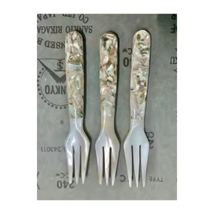 Handcrafted Mother of Pearl <b>Spoon</b> Vietnam Seashell Tableware Decorative <b>Serving</b> Utensil Bulk Distribution - Product Image 4