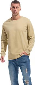 Camiseta de Cuello Redondo para Hombre, de Algodón Premium, Preencogida, Tallas S-3XL - Product Image 4