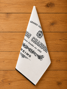 Essuie-mains de cuisine en coton sur le thème du vin |   Essuie-tout vintage français imprimé |   Essuie-tout décoratif pour la cuisine - Product Image 3