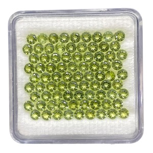 Péridot vert naturel 3 mm, taille ronde, calibré, non traité, pierres précieuses en vrac, prix de gros, lot de pierres précieuses en vrac pour la fabrication de bijoux - Product Image 3