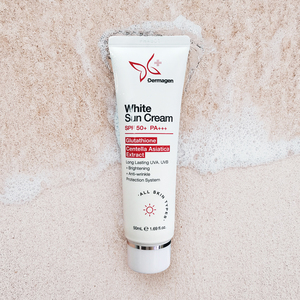 Dermagen White Sun Cream-SPF50+ PA++++ <b>Sunscreen</b> Titanium Dioxide Niacinamide Glutathione Whitening Brightening Protection - Product Image 1