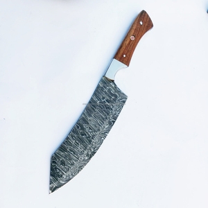 Couteau de cuisine multifonctionnel de haute qualité pour chefs motif boule de feu foncé damas couteau de chef en acier damas trancheuse couteau à désosser - Product Image 1