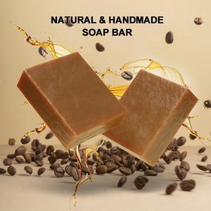 Jabón de baño de café natural Barra exfoliante de 100gm para piel energizada suave y brillante para hombres y mujeres - Product Image 5