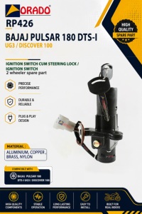 Interruptor de encendido con cerradura para Bajaj Pulsar 180 DTSI y Discover 100, calidad de exportación para repuestos de motocicletas en India, Orado. - Product Image 2