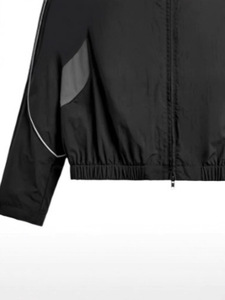 Ensemble survêtement coupe-vent 100% nylon pour homme, pantalon et veste à col, avec bandes réfléchissantes et empiècements, idéal pour le travail - Product Image 3