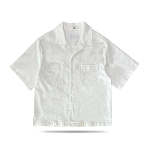 เสื้อเชิ้ตผู้ชายลายสก็อตแขนสั้นลำลอง น้ำหนักเบา ผ้าฝ้าย รับผลิตแบบ OEM พร้อมโลโก้ตามสั่ง - Product Image 2