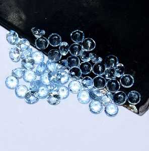 Aigue-marine bleue naturelle facettée 20 carats, pierre brute pour la création de bijoux, vente en gros ZUBEDA GEMS JEWELRY - Product Image 4