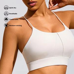 Nuevo Sujetador Deportivo de Yoga para Mujer 2024, Personalizado, Ligero, con Logotipo Frontal, Tirantes Ajustables, Soporte Alto, para Gimnasio y Entrenamiento - Product Image 3