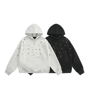 Hoodie streetwear oversize en coton pour homme, livraison rapide aux États-Unis - Product Image 2