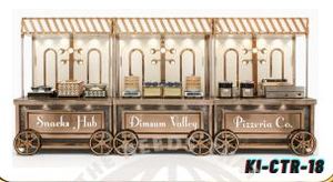Comptoir de mariage majestueux en acier inoxydable, moderne, classique et élégant, avec livraison rapide pour une expérience culinaire optimale - Product Image 3