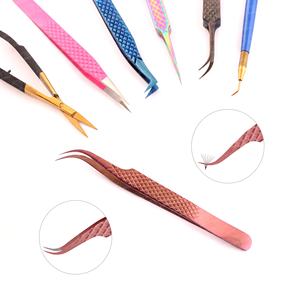 Venta al por mayor pinzas de pestañas de acero inoxidable rendimiento de larga duración con punta puntiaguda de alta precisión - Product Image 4