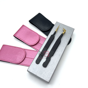 New Stainless Steel Eyelash Tweezers Set with Precision Tips in <b>Box</b> for Eyelash Extensions Non-Slip Anti-Magnetic & Durable - Product Image 5