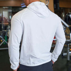 Men's Slim Fit Training Jacket Athletic Running Hoodie Windbreaker Quick <b>Dry</b> Gym Fitness Sports <b>Coat</b> with Pockets Custom Logo - Product Image 2