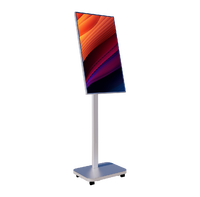 TV portátil MILEC de 32 pulgadas, pantalla LED para interiores, pantalla giratoria, altavoces y cámara incorporados, y una vida útil de 24 horas