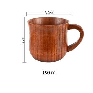 Taza de Madera Clásica Hecha a Mano para el Hogar, Oficina, Hotel, Taza de Cerveza de Madera, Taza de Té con la Mejor Calidad, Mayorista de la India - Product Image 4