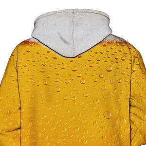 Sweat-shirt à capuche pour homme, impression numérique par sublimation personnalisée en gros, 100 % polyester, motif uni - Product Image 6