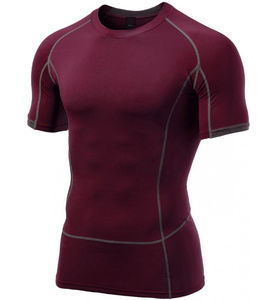 Haut de sport respirant à manches longues pour homme en Spandex/Polyester, contrôle de l'humidité, durable, pour la course et la gym - Product Image 2