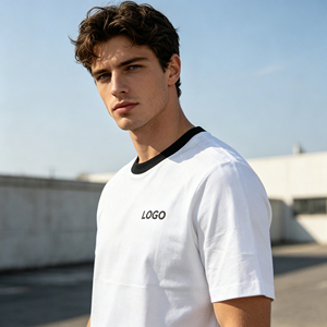 เสื้อยืดโอเวอร์ไซส์ผ้าคอตตอนหนานุ่ม 100% สไตล์สตรีทแวร์ คอกลม แต่งลายกราฟิกโลโก้ OEM ตามสั่ง - Product Image 2