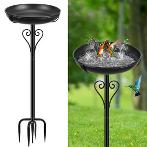 Baño para pájaros de metal de alta calidad al por mayor para exteriores, bañera para pájaros independiente de hierro para jardín, decoración exterior para pájaros a un precio razonable. - Product Image 2