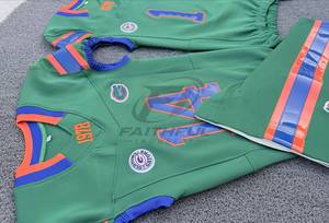 ชุดเสื้อฟุตบอลสีเขียว ปี 1978 แบบพิมพ์ลาย Sublimation สำหรับผู้ใหญ่ ผู้ชาย ระบายอากาศได้ดี ผลิตจากโพลีเอสเตอร์ ชุดยูนิฟอร์มสั่งทำได้ ยี่ห้อ Faithful Industry - Product Image 2