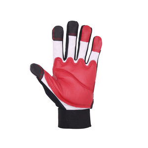 Gants de travail de sécurité haute visibilité, résistants aux vibrations, en cuir de chèvre pleine fleur, compatibles écran tactile, haute dextérité pour mécaniciens - Product Image 3