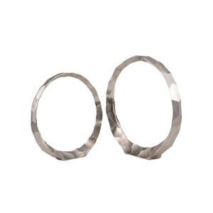 Escultura de Nudo de Cinta Metálica con Acabado en Níquel Plateado, Centro de Mesa de Lujo, Adorno Abstracto de Aluminio con Lazos para Hogar y Hotel - Product Image 3