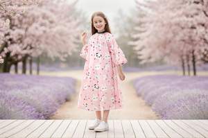 Kids Barber <b>Cape</b> Adjustable Snap Closure Sleeves Water-Resistant Eco-Friendly Customizable Size Color for Boys Girls - Product Image 6