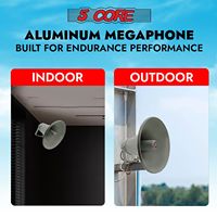 Haut-parleur UHC 300 Bull Horn 35W 8Ohm 300mm Circulaire Son Haute Fidélité Équipement Audio Intérieur/Extérieur Passif Montage Mural Plastique