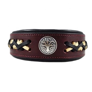 ปลอกคอสุนัขหนังแท้ลาย100% พิเศษนุ่มสบาย - Product Image 1