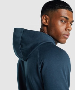 Sweat-shirt à capuche pour homme, manches longues, avec poche avant, vêtements de sport décontractés, sweat-shirt à col rond avec logo sur le devant - Product Image 5