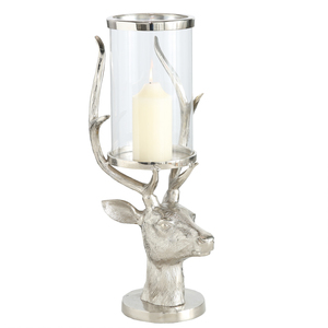 Porte-bougie en aluminium de qualité supérieure, style Hurricane T, vente chaude, décoration lumineuse de Noël, thème cerf, fait main - Product Image 5