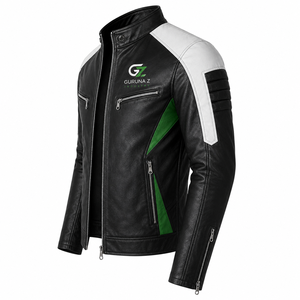 Guruna Z Men's Motorcycle Riding Suit Full Sleeve Windproof Protective Color Blocked <b>Racing</b> <b>Jacket</b> Pants Set Two-Piece - Product Image 2