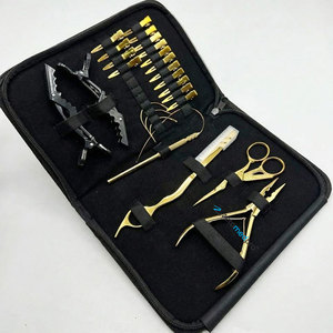 Pinza de 2 orificios de acero inoxidable quirúrgico con plasma dorado, tipo cuchilla, pinza de cocodrilo, tijera para extensiones de cabello - Product Image 1