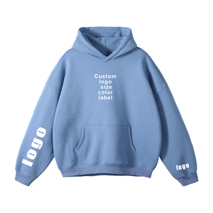 Vente en gros de sweats à capuche en molleton 100% coton avec logo personnalisé OEM, livraison rapide, vente en gros de sweats à capuche streetwear en vrac - Product Image 1