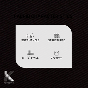 Tela de Tweed 100% Algodón, 280g/m, 3/1 Twill, para Todas las Temporadas, Suave, Elástica, Transpirable, para Pantalones Chinos de Hombre, Venta al Por Mayor - Product Image 3