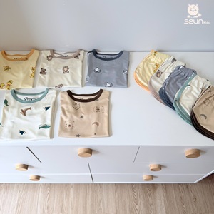 Conjunto de Ropa para Niños y Niñas, Estampado, Viscosa, Ropa de Verano, Fresca, Transpirable, Suave, Ligera, Hecha en Vietnam, Comodidad Durante Todo el Día - Product Image 2