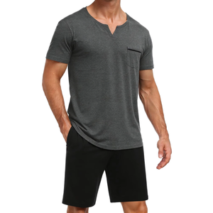 Pantalones de Pijama para Hombre de Tela de Poliéster/Algodón, Talla Grande, Color Sólido, Suaves, Transpirables, Holgados, con Cintura Elástica para Dormir - Product Image 4