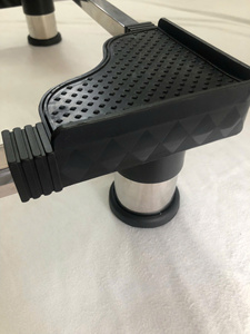 Support robuste à 4 pieds pour appareils électroménagers de grande taille, lave-linge, réfrigérateur, base réglable noire - Product Image 3