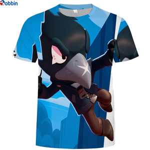 Camiseta de Manga Corta para Hombre, Estampado de Personajes, Transpirable, Corte Regular, Cuello Redondo, Poliéster, Tejido de Punto, Impresión por Sublimación - Product Image 1