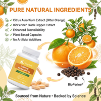 Complément alimentaire de haute qualité Kangherb OEM à marque privée, capsules de Citrus Aurantium pour adultes, soutien à l'équilibre hormonal